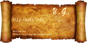 Ujj Győző névjegykártya