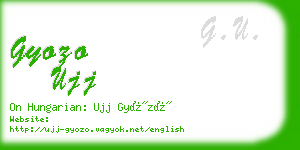 gyozo ujj business card